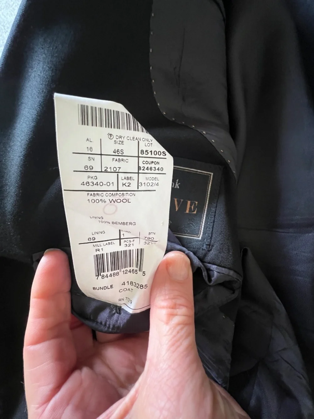 Black Joseph A Banks Suit
